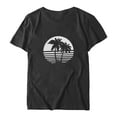 thumbnail image 3 of Camiseta suelta con estampado elegante para mujer Blusa de manga corta con cuello redondo Tops casuales OAVQHLG3B Store lin121212, 3 of 4