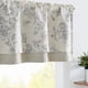 thumbnail image 1 of JINCHAN Cortina de lino con flores, visillo 50"x16", Gris Beige, 1 of 9