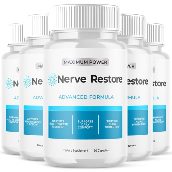 Nerve Restore Advanced Nerve Health Support Pills Natural Vitamin Supplement NerveRestore 300 Capsules