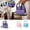 1PC-Purple, variant on Family Size 4 Compartment Insulated Drink Carrier Bag Organizer with Adjustable Strap Leakproof Tumbler Caddy Holder for Coffee Cups Water Bottles Sports Picnic Hiking Travel Mothers Day Graduation