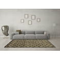 thumbnail image 3 of Ahgly Company Indoor Square Abstract Brown Modern Area Rugs, 5' Square, 3 of 4