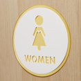thumbnail image 6 of Baoblaze Toilet Door Sign Acrylic Bathroom Door Signage Bathroom Door Signs Restroom Sign A, 6 of 8