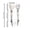 Warm white left and right hands, variant on Halloween Decoration Skeleton Hand Halloween Garden Decoration Props LED Glowing Ghost Hand Skeleton Hand Plug-in Light