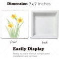 thumbnail image 4 of Daffodil Wooden Box Sign Daffodil Gifts Funny Home Decor Shabby Chic Farmhouse Decor Easter Centerpiece Wood Block Signs Housewarming Gifts 7x7 In, 4 of 6
