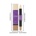 thumbnail image 3 of Kokovifyves Double Head High Light Repair Stick Brightens Concealer Naturally Three-dimensional Shaping Rotary Pen Body for Commuting Makeup, 3 of 9