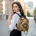 thumbnail image 6 of JIALIOU Mini Backpack Purse for Women Quilted Casual Daypack Small Travel Shoulder Bag, Abstract Olive Brown Geometric, 6 of 7