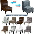 thumbnail image 3 of LKJYER Slipper Chair Cover Fat Accent Chair Covers Single Armless Accent Chair Cover Slipcover,Oversized Big Chairs Stretch Spandex Furniture Protector Accent Chair Cover, Removable Washable, 3 of 6