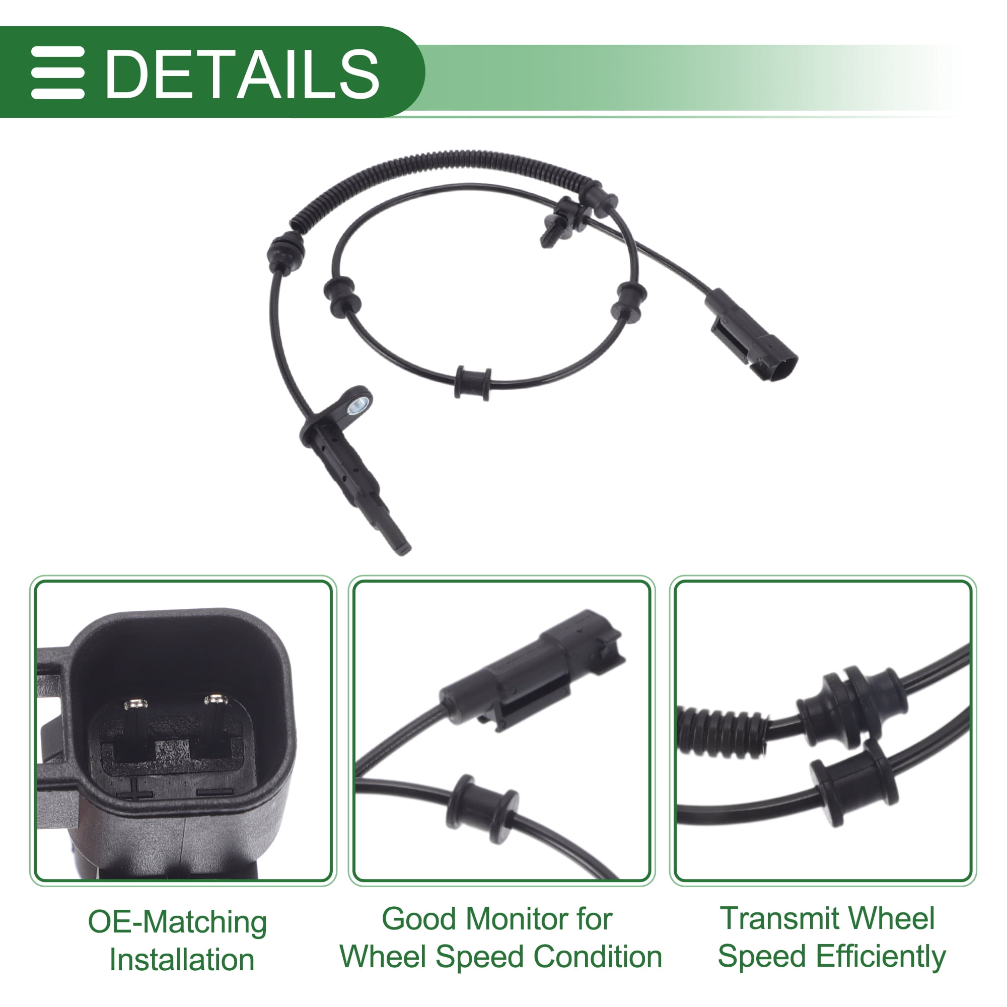 Unique Bargains 68262947AC ABS Wheel Speed Sensor for Dodge for Ram 1500 2019-2023