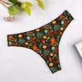 thumbnail image 2 of Aayomet Culotte Sans Couture pour Femmes Taille Basse g-String (Orange, m), 2 of 4
