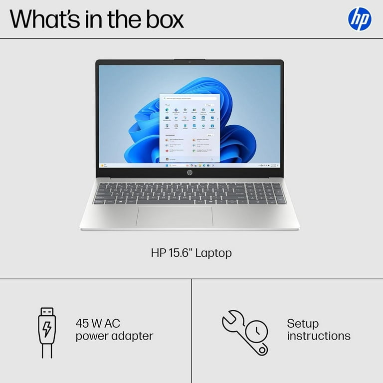 HP, 15.6 inch Laptop, Natural Silver, 512 GB SSD, AMD Ryzen 5