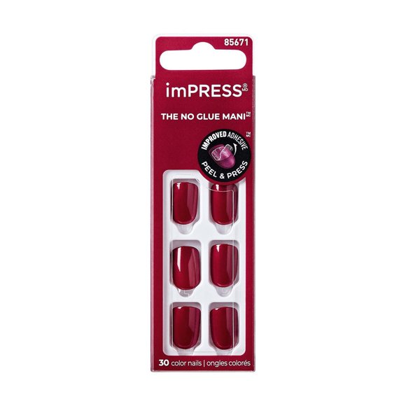 KISS ImPRESS Color - Fake Nails, Short