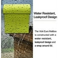 thumbnail image 3 of NACH Vicki Pistachio Green Mailbox, Wall Mount Mailboxes For Outside, Weather Resistant Metal Mailbox, Maximum Rust Protection, 11x4.5x12.5 in, MB-7304, 3 of 5