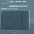 thumbnail image 2 of PINHEN 13 Inch Laptop Sleeve Case for 2024-2022 MacBook Air 13.6 inch with Apple M3 M2 Chip & 2022 MacBook Pro 13.3 inch M2 Chip Accessory Traveling Carrying Canvas Bag Cover Simple Case, 2 of 8