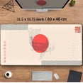 thumbnail image 2 of Cute Beige Japanese Ramen Mouse Pad Aesthetics Japan Desk Mat Fish Food Mousepad, Trendy Boho Colors XXL Large Extended Mouse Pad Gaming Desk Pad for Women Office Girl Gamer Decor, 31.5x15.75 in, 2 of 7