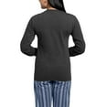thumbnail image 2 of CafePress - Highland Cow Sitting In A Metal - Women's Long Sleeve Charcoal Gray Pajamas, 2 of 7