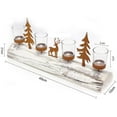 thumbnail image 5 of Rustic Christmas Decoration Wood Candle Holder Set | Xmas Tree & Deer Design | Christmas Home Window Table Centrepiece Decoration Ornamental Settings &Gifts, 5 of 5