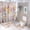 Baroque, variant on Bathroom Rugs Sets 4 Piece with Shower Curtain, Abstract Floral Pattern Printed on Shower Curtain and Bath Mat Set, Great for Master Bath Beach House Modern Home, 72 x 72 inches