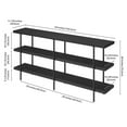 thumbnail image 5 of Maklaine Contemporary 64" Steel Console Table in Black, 5 of 10