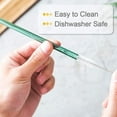 thumbnail image 6 of Reusable Glass Straw, 10 Pack Glass Drinking Straws Shatter Resistant, 8" x 0.32" Straight Colorful Eco-Friendly Straw 2 Brush, Perfect for Smoothies, Tea, Juice, Milkshakes, Frozen Drinks, 6 of 9