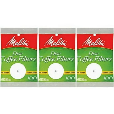 Melitta 3.5 Inch White Disc Coffee Filters (Pack of 3)