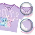 thumbnail image 7 of Disney Lilo & Stitch Girls 2-Piece Set - Casual Short Sleeve Stitch and Angel Graphic Print T-Shirt and Skort Bundle for Kids (Sizes 3T-16), 7 of 7