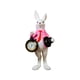thumbnail image 2 of Adorno de reloj de bolsillo con forma de conejito de Pascua | Colgante de reloj de resina con forma de conejo caballero con sombrero de copa | Decoración navideña naranja y rosa | Regalo de Pascua, 2 of 6