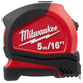 thumbnail image 2 of Milwaukee Tool 5m/16ft Compact Tape Measure, 2 of 6