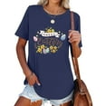 thumbnail image 3 of EGNMCR Shirts for Women Fashion Easter Printed Short Sleeve Crew Neck Casual Loose T-shirt Pullover Blouse Tops Spring/Summer Sale Clearance, 3 of 5