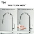 thumbnail image 3 of Vigo Vg02029s Greenwich 1.8 GPM 18" H Single Handle Single Hole Pull Down Kitchen Faucet -, 3 of 15