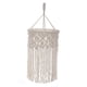 thumbnail image 4 of Pantalla de lámpara colgante de macramé, pantalla de luz tejida a mano, decoración, pantalla bohemia para dormitorio, habitación, casa de té, cocina, Estilo A Yinane Pantalla de lámpara de macramé, 4 of 8