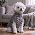 thumbnail image 2 of Dog Sweater for Small Medium Dogs, Warm Comfortable Winter Pet Clothes, Cute Knitted Sleeveless Puppy Sweater for Cats, Dog Apparel & Accessories Fall Winter by MPOISVA, 2 of 8