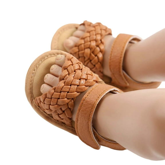 MEZZALL Baby Sandals For Soft Sole Summer Breathable Weaved Casual Shoes For Boys Girls Comfortable Lightweight Design Toddler Footwear Cute / 12