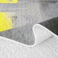 thumbnail image 5 of Homewish Yellow Watercolor Square Quilt Full,Vintage Abstract Artwork Full Bedspread Sets,3-Piece, 5 of 7