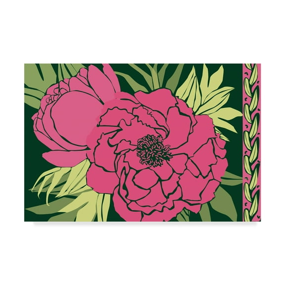 Trademark Fine Art 'Color Bouquet Pink Green' Canvas Art by Art Licensing Studio