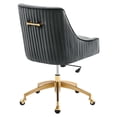 thumbnail image 3 of Modway Discern Performance Velvet Office Chair, Gray, 3 of 7