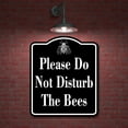 thumbnail image 2 of Please Do Not Distrub The Bees BLACK Aluminum Composite Sign, 20"x24", 2 of 9