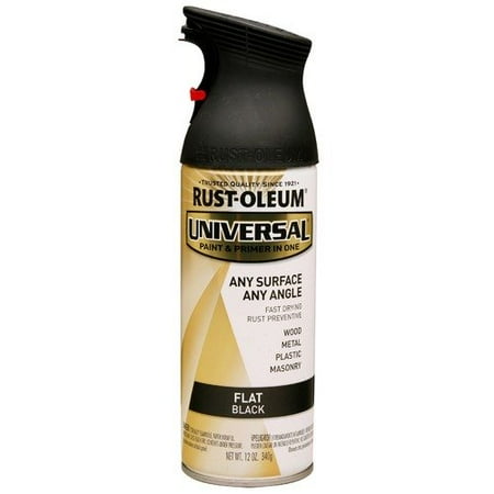 Rust-Oleum Universal Flat Black Spray Paint 12oz
