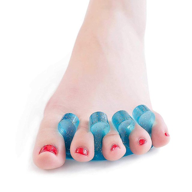 Corrector de superposición de dedos del pie del fijador del dedo del pie dividido en valgo de 2 pares, alivio del juanete, dedo del pie en martillo y más para mujeres y hombres, aliviando rápidamente el dolor ZefeiWu 8390605340567