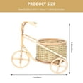 thumbnail image 2 of OULII Bamboo Woven Handicrafts Tricycle Shape Rustic Home Decoration 1Set, 2 of 5