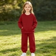 thumbnail image 6 of Gamivast 2 Piece Sweatsuit Outfit for Girl Long Sleeve Pullover Hoodie Sweatpants Tracksuit Set Casual Activewear Jogger Set Red 8 Years, 6 of 7