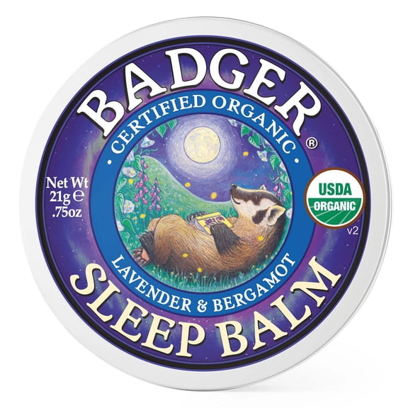 Badger - Sleep Balm, Lavender & Bergamot, Natural Sleep Balm, Scented Relaxing Balm for Children and Adults, Calming Night Balm, Organic Sleep Balm