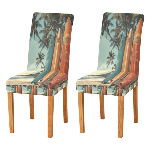BZSMCE Chairs Slipcovers Dining Chair Covers Surf Buddy Creative Pattern