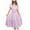 Purple, variant on ChaoHeng Ladies Dresses Plus Size Summer Dresses for Women Plus Size Women's Casual Fashion Solid Color V-Neck Lace-up Flared Sleeve Splicing Dress