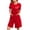 Red-robes for women, variant on Women Robe Zipper Front Short Sleeve Robes Soft Night Dress Sleepwear Zip Up Housecoat with Pockets
