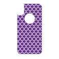 thumbnail image 3 of DistinctInk Custom SKIN / DECAL compatible with OtterBox Commuter for iPhone XS MAX (6.5" Screen) - Purple White Moroccan Lattice, 3 of 5