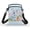 Blue-Purple Dinosaur with Eggs, variant on HELLHERO Cat Lover Floral Wreath Crossbody Sling Bags 2 Zippers Adults for Casual Travel 4.33"x1.97"x7.09"