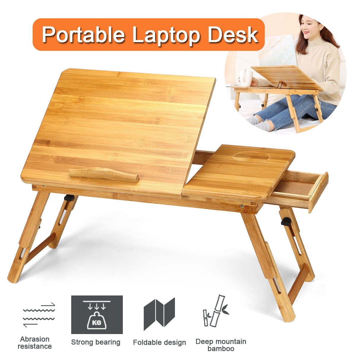 Laptop Table Desk Portable Stand Notebook Computer Foldable Bed Breakfast Tray Laptop Table Desk Portable Stand Notebook Computer Foldable Bed Breakfast Tray