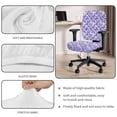thumbnail image 4 of ZUXONGSY Butterfly Office Chair Cover 2 Packs Universal Desk Swivel Chair Cover Stretchable Computer Chair Protector Comfortable Decorativer Cover for Student Office Worker, 4 of 7