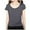 Grey, variant on OSOLU Solid Color O-Neck Short Sleeve Slim Fit Versatile Base Shirt For Women Casual T-Shirt Tee Tops Cozy Dailywear
