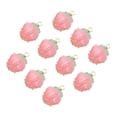 thumbnail image 1 of Unique Bargains 10 Pcs Pink Flower Rose Bud Charm Pendants Acrylic Cute Floral Flower Charm for Necklaces DIY Crafts, 1 of 6